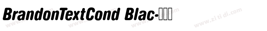 BrandonTextCond Blac字体转换